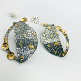 24k Gold on Sterling Silver Post Earrings.  Lots of texture and dimension, they are one-of-a-kind and truly gorgeous!