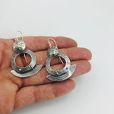 "Industrial Vibe"...Sterling silver dangle earrings