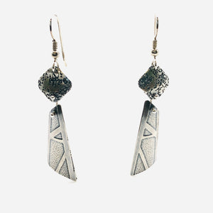 Delicate modern Sterling Silver Earrings | DianaHDesigns / Artful Handmade Jewelry