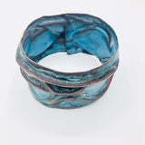 Fold-formed and Enameled...bangle bracelet