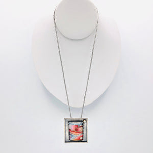 "All Roads Lead Home"...Cloisonné Necklace