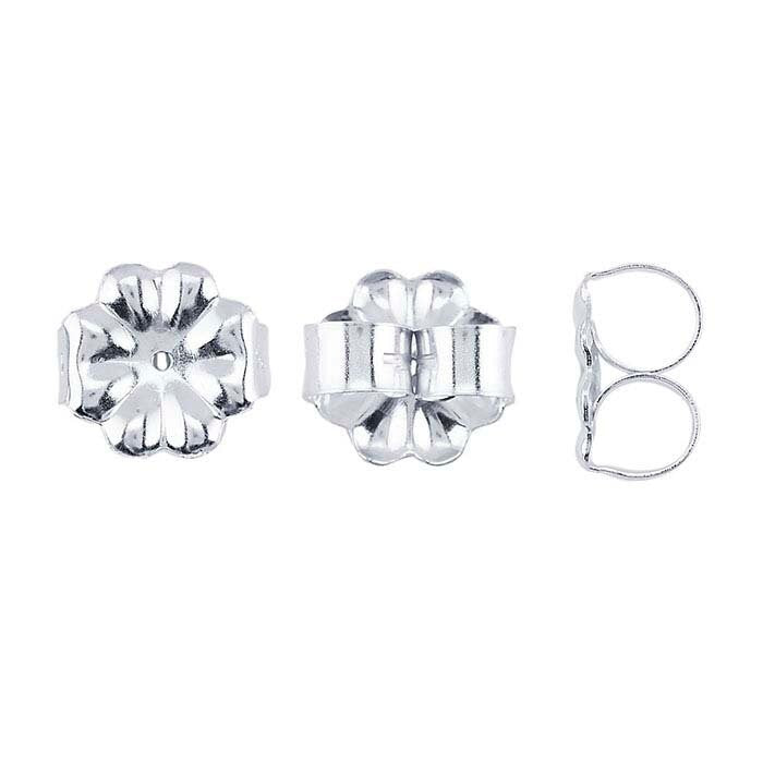 Organic Sterling Silver Post Back Dangle Earrings