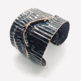 Lush Brown Corduroy...unisex copper cuff